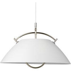 HJW37 Pendant – White + NIckel – Ajustable - Carl Hansen & Søn