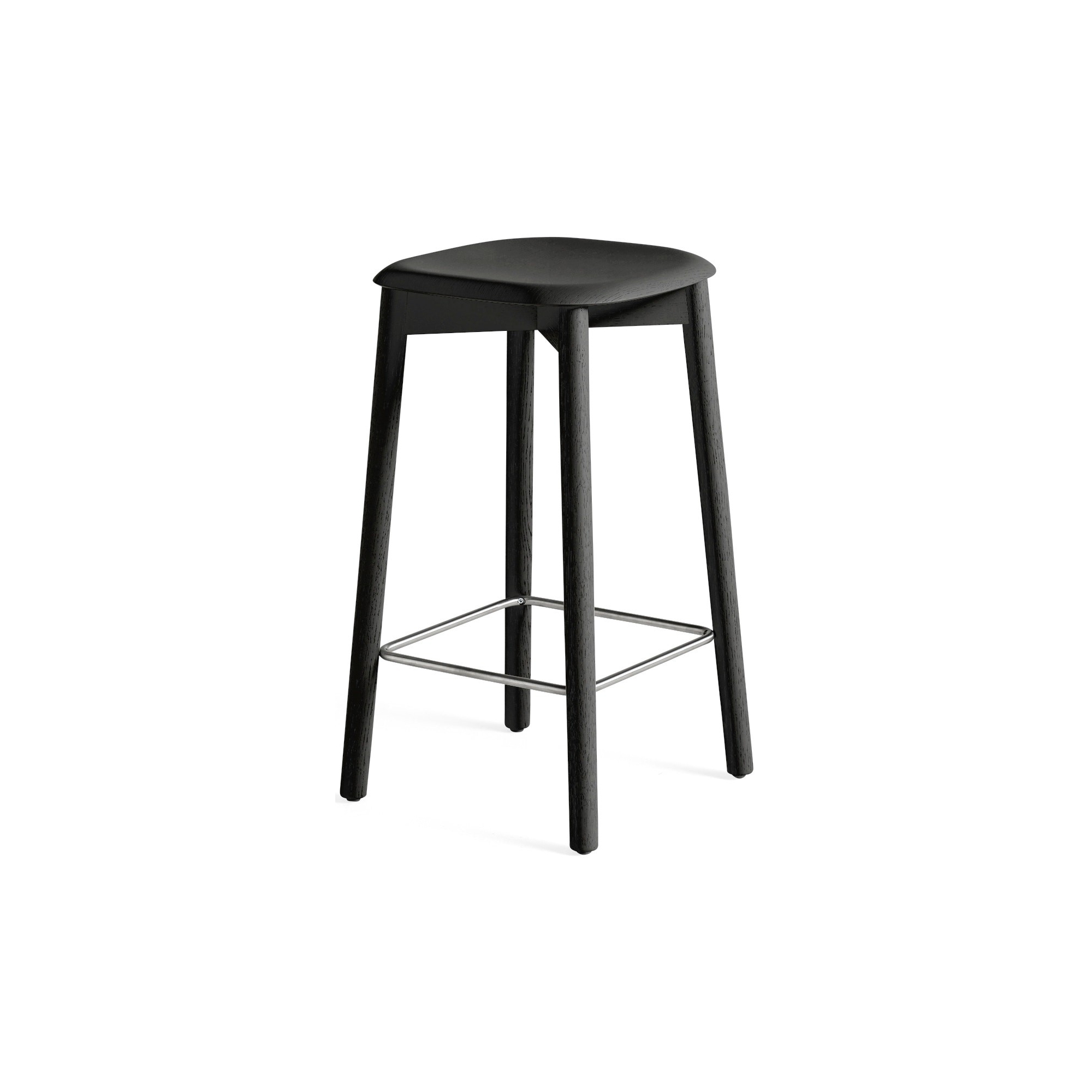 Soft Edge 82 stool oak soft black - H65 - OFFER - HAY