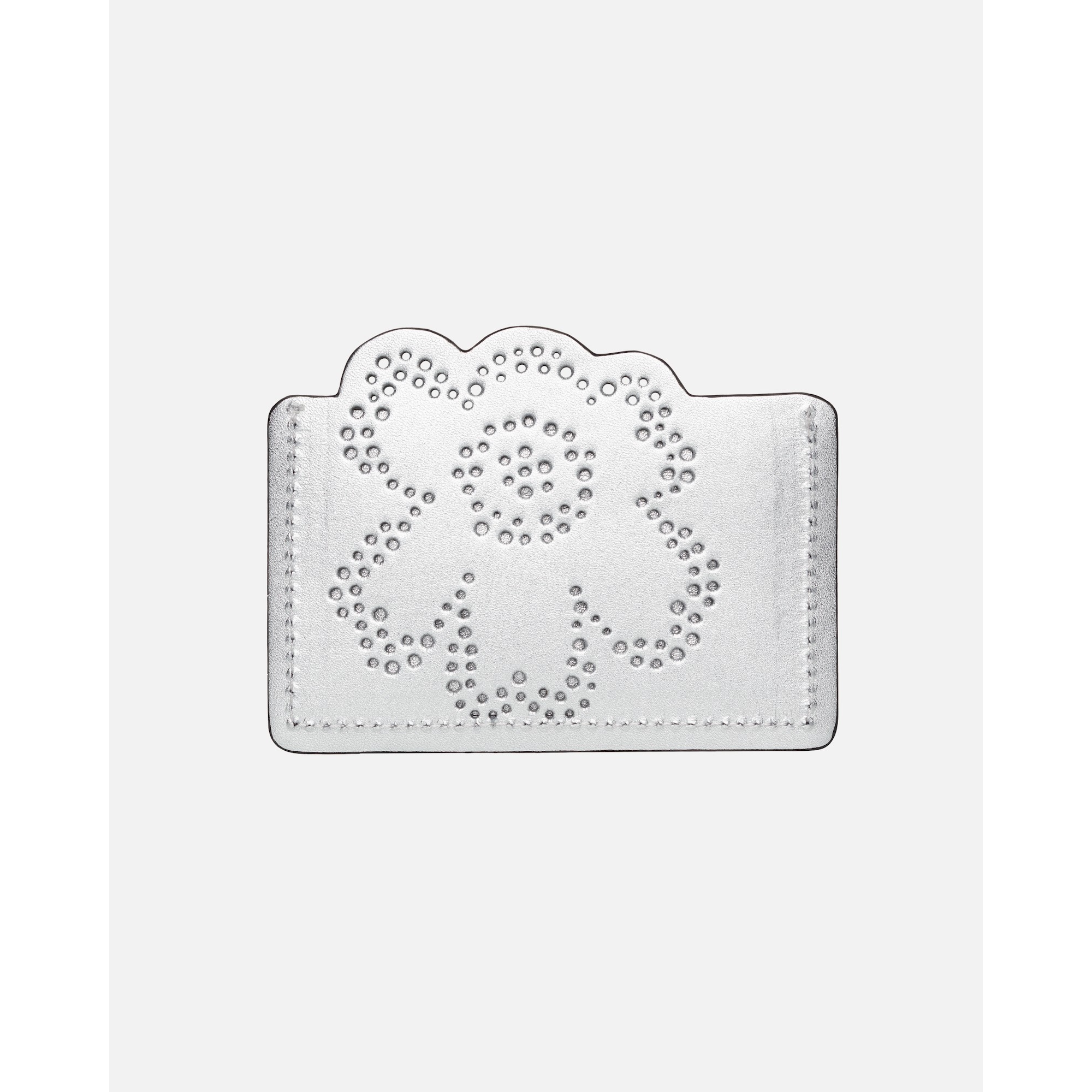 - Marimekko Porte-carte Unikko Imprint - Argent 002