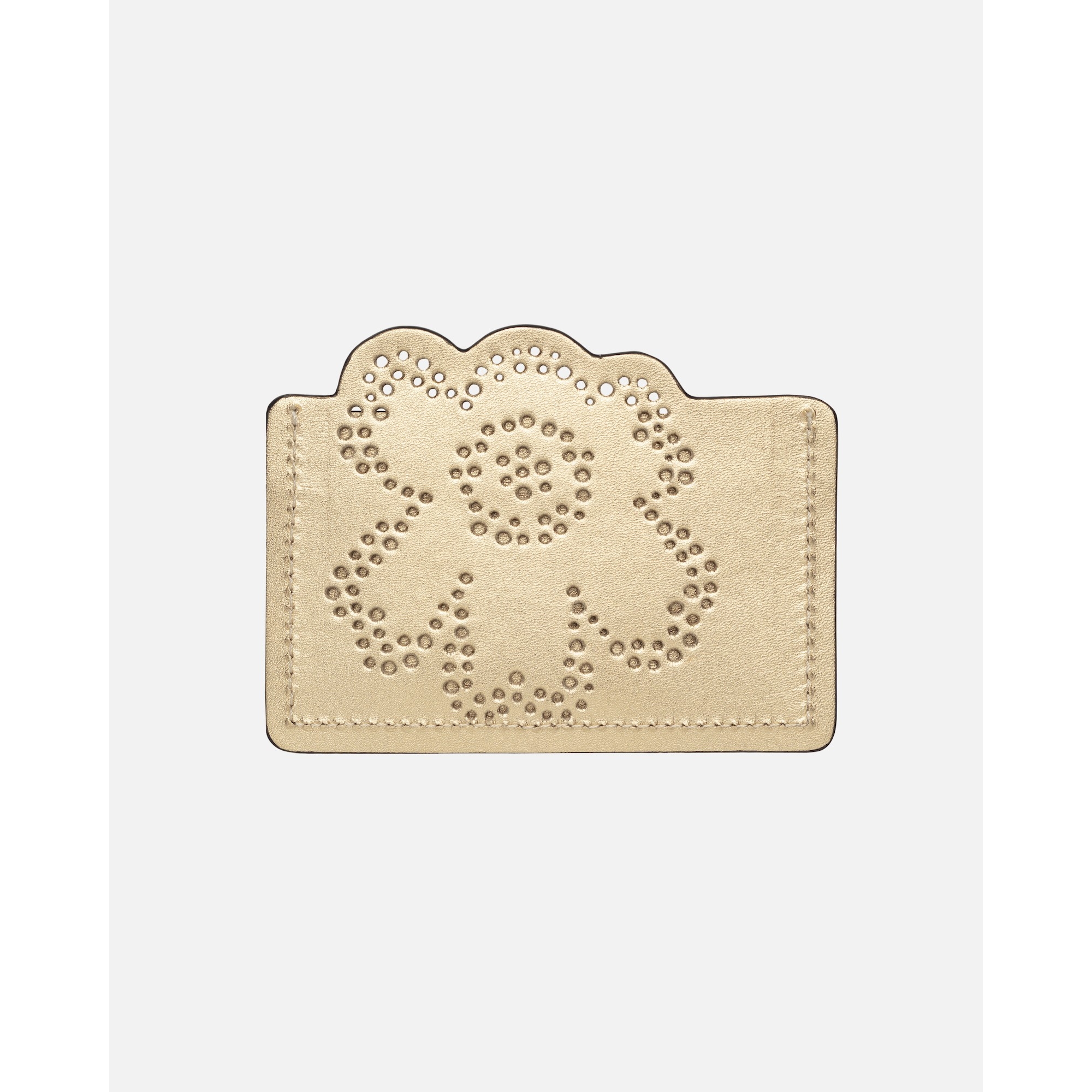 - Marimekko Unikko Imprint Card holder - Gold 003