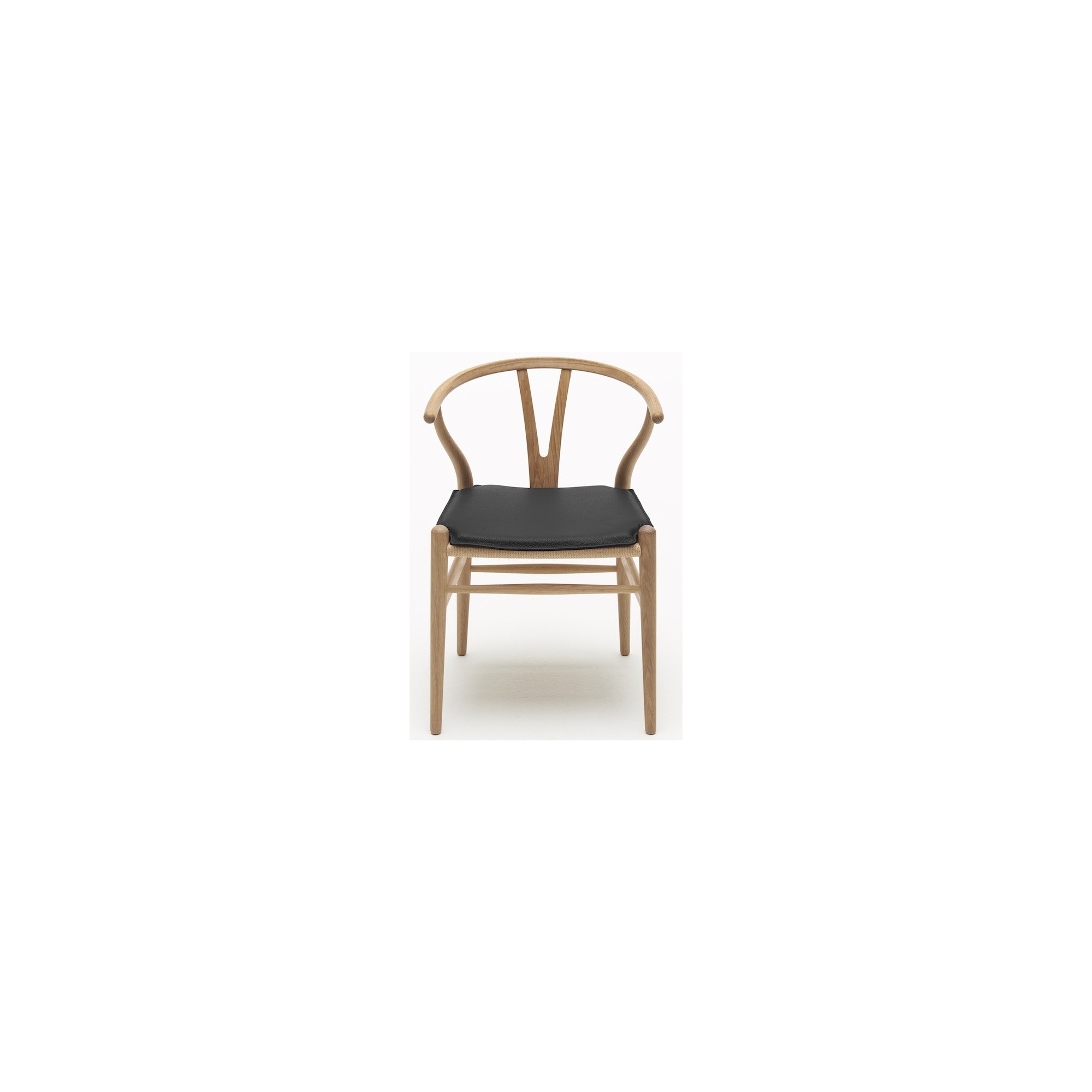 seat cushion - black Loke 7150 leather - for CH24 - Carl Hansen & Søn