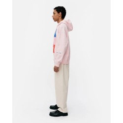 Rondi Ostjakki Placement hoodie soft pink 335 - Marimekko Fashion