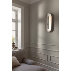 Nuura – Large silver Sasi wall lamp