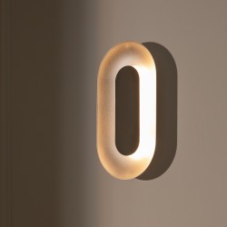 Nuura – Small silver Sasi wall lamp