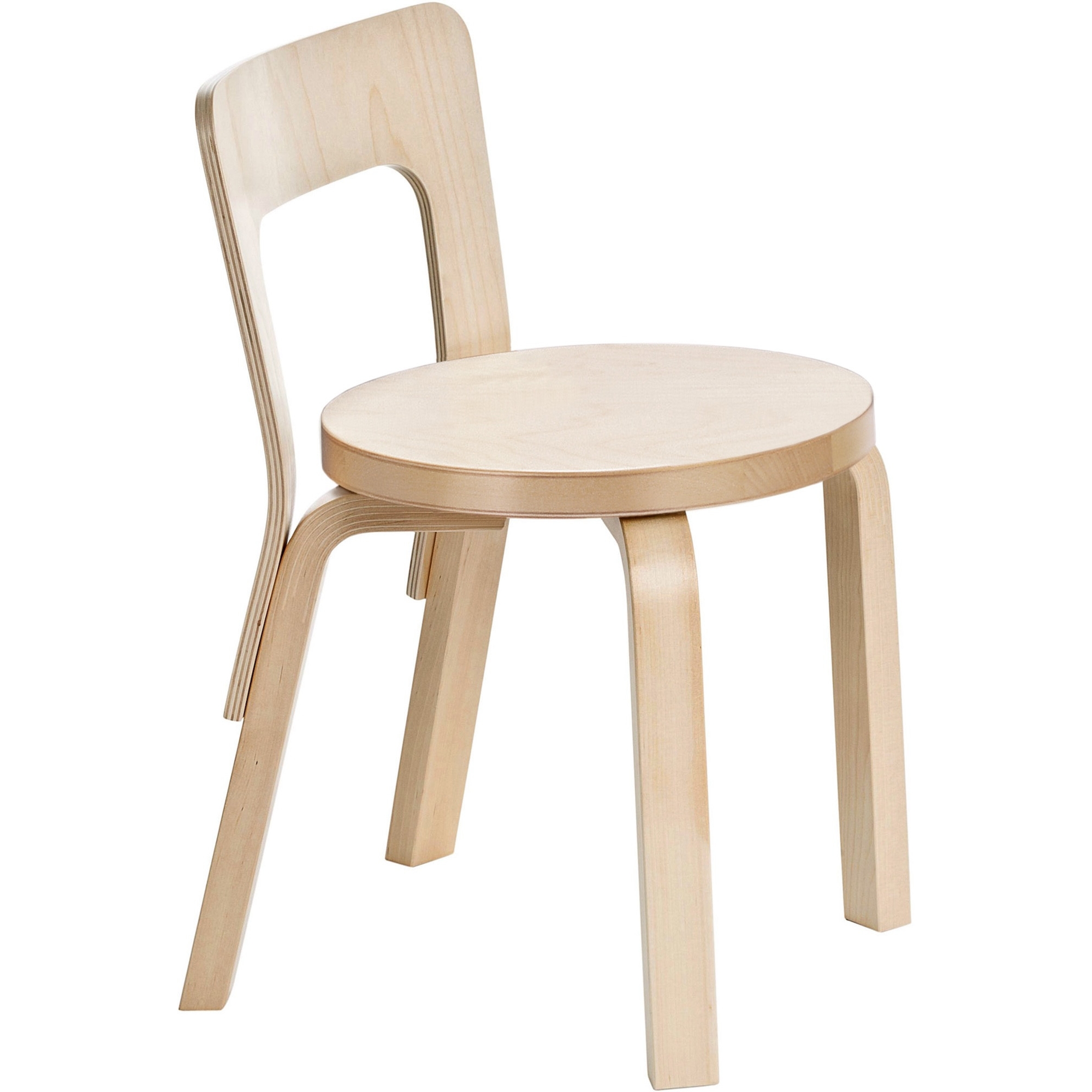 Chair N65 – Natural lacquered birch - OFFER - Artek