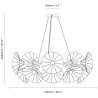 Nuura – Lustre Petalii blanc et laiton poli