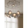 Nuura – Petalii Chandelier, white and polished brass