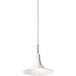 Nuura – Petalii Pendant, white and polished brass