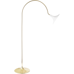 Nuura – Lampadaire Petalii blanc et laiton poli