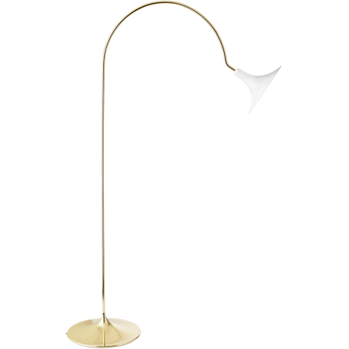 Nuura – Lampadaire Petalii blanc et laiton poli