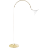 Nuura – Petalii Floor lamp, white and polished brass