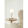 Nuura – Miira table lamp brass and white opal glass