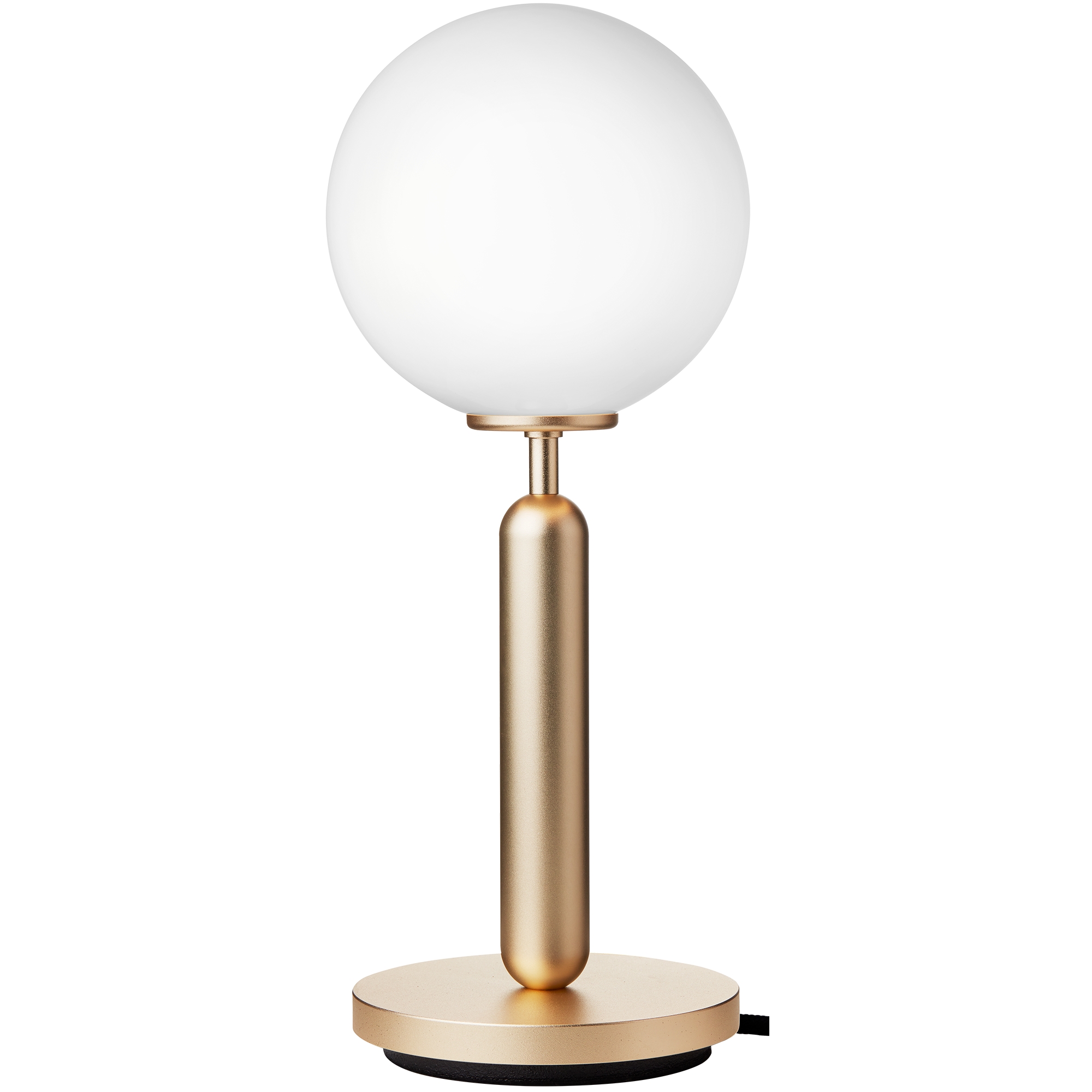 Nuura – Miira table lamp brass and white opal glass