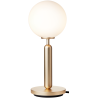 Nuura – Miira table lamp brass and white opal glass