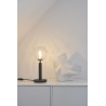 Nuura – Lampe de table Miira rock grey et verre transparent