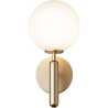 Nuura – Miira wall lamp brass and white opal glass