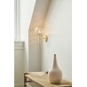 Nuura – Miira wall lamp brass and clear glass