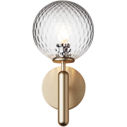 Nuura – Miira wall lamp brass and clear glass