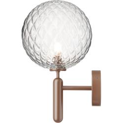 Nuura – Miira Outdoor wall lamp, dark bronze and clear glass