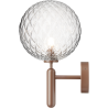 Nuura – Miira Outdoor wall lamp, dark bronze and clear glass