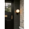 Nuura – Miira Outdoor wall lamp, black and white opal glass