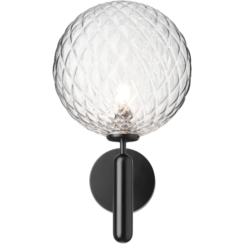 Nuura – Miira Outdoor wall lamp, black and white opal glass