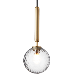 Nuura – Miira 1 pendant, brass and clear glass