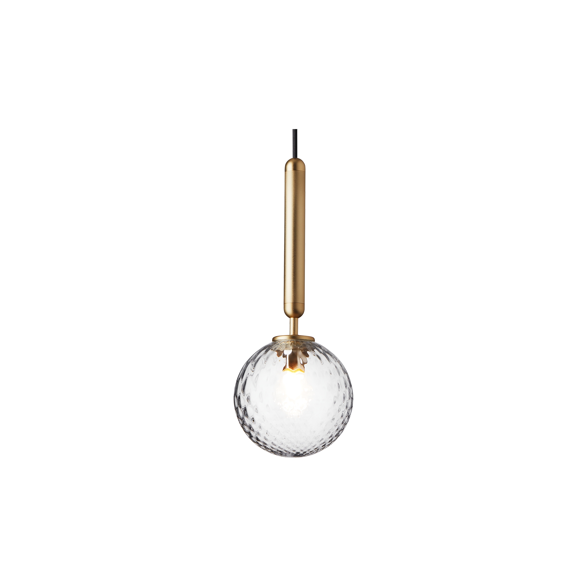 Nuura – Miira 1 pendant, brass and clear glass