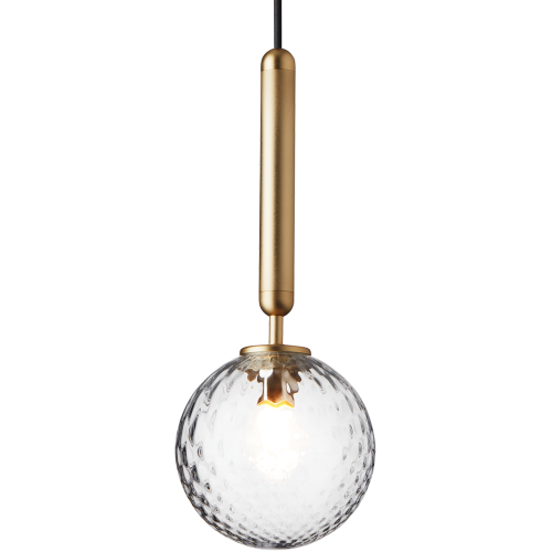 Nuura – Miira 1 pendant, brass and clear glass