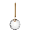 Nuura – Miira 1 pendant, brass and clear glass