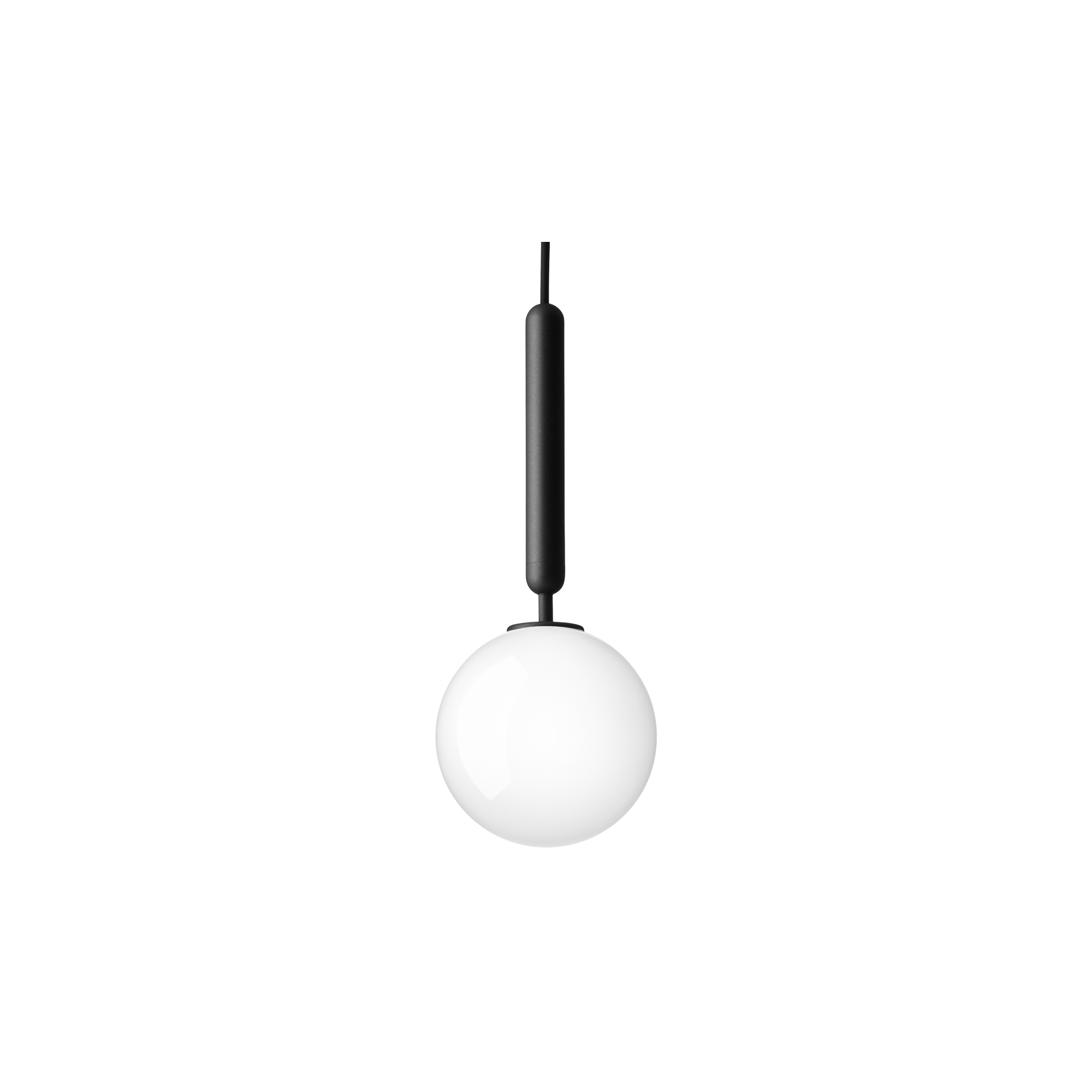 Nuura – Miira 1 pendant, rock grey and white opal glass