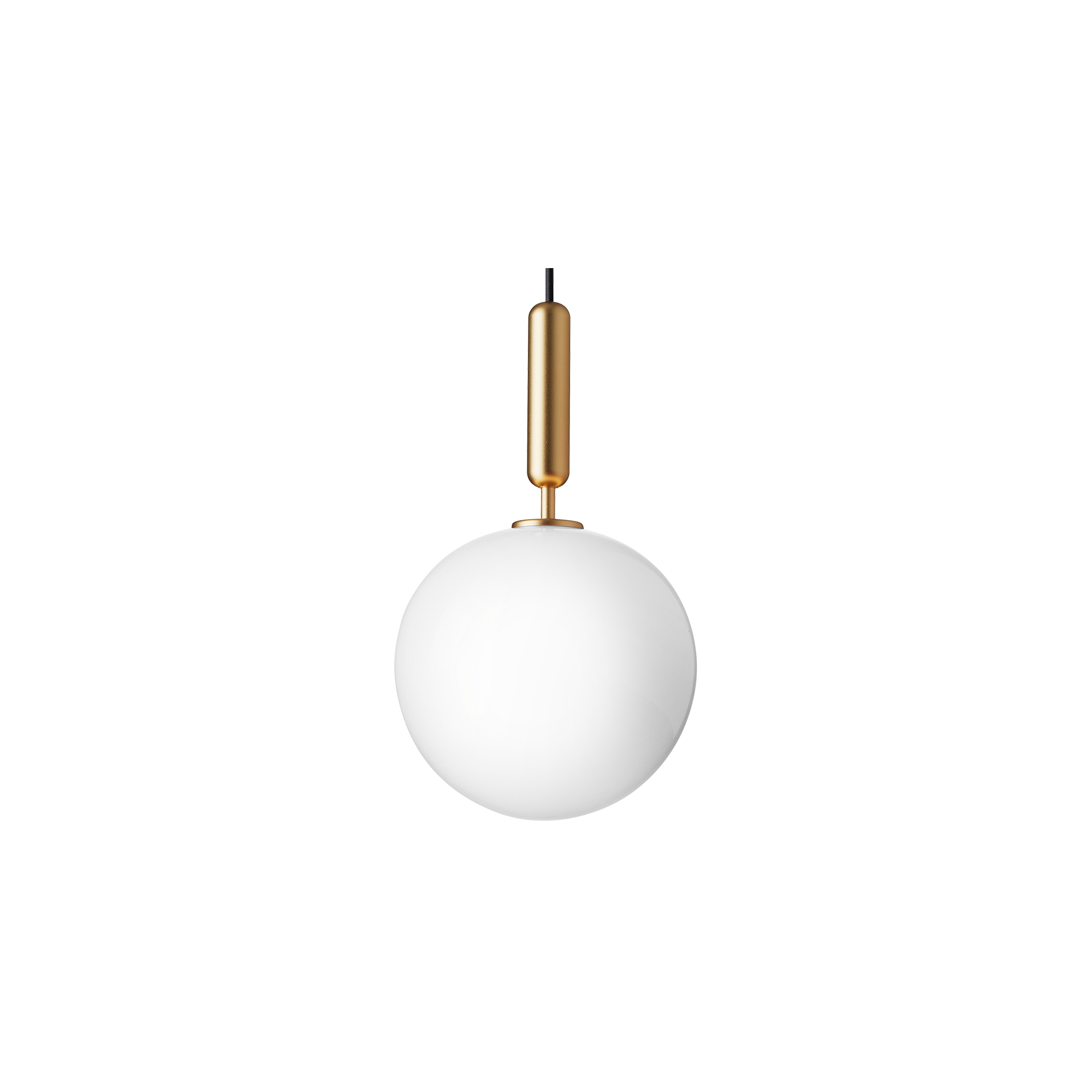 Nuura – Miira 1 Large pendant, brass and white opal glass