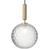 Nuura – Miira 1 Large pendant, brass and clear glass