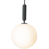 Nuura – Suspension Miira 1 Large, rock grey et verre blanc opal