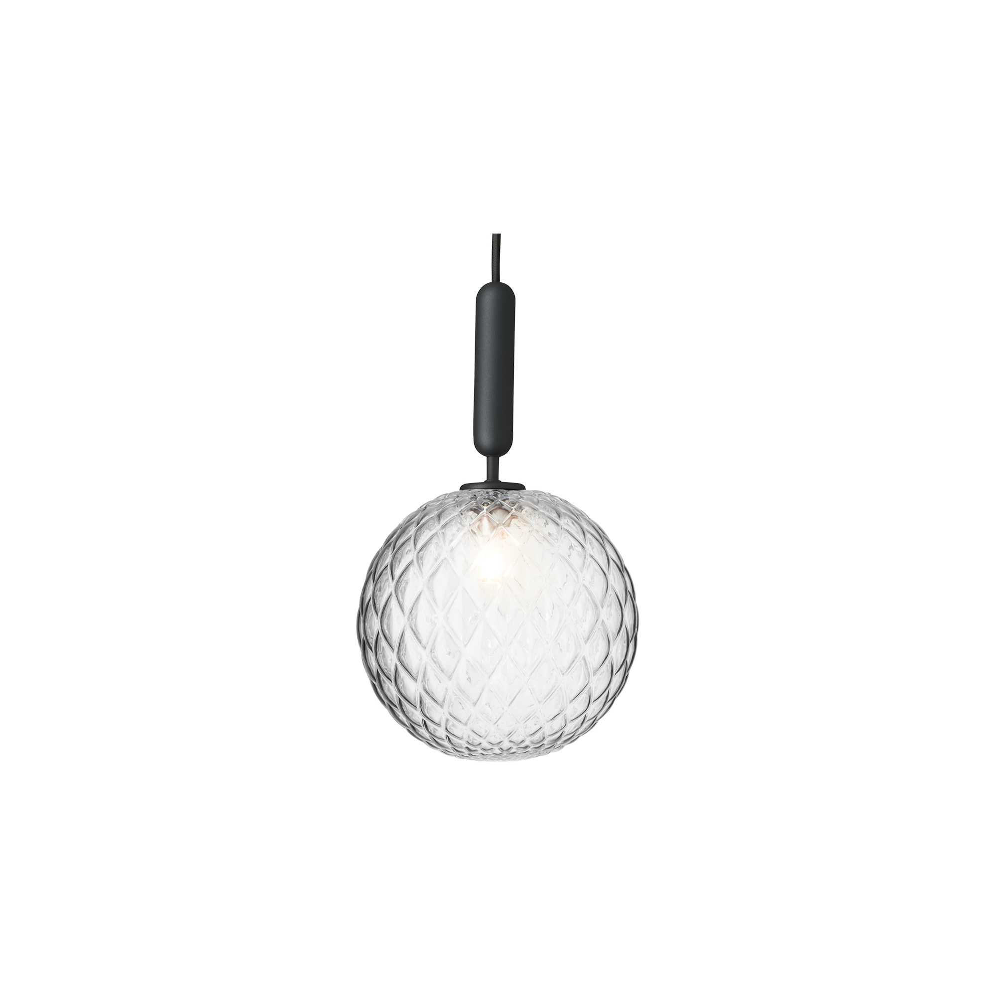 Nuura – Miira 1 Large pendant, rock grey and clear glass