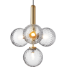 Nuura – Miira 4 pendant, brass and clear glass