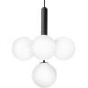 Nuura – Miira 4 pendant, rock grey and white opal glass