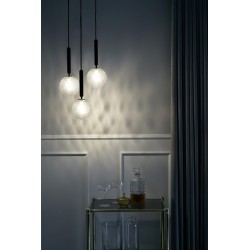 Nuura – Miira 3 pendant, rock grey and clear glass