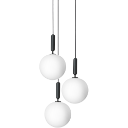 Nuura – Miira 3 Large pendant, rock grey and white opal glass