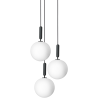 Nuura – Miira 3 Large pendant, rock grey and white opal glass