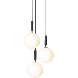 Nuura – Miira 3 Large pendant, rock grey and white opal glass