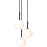 Nuura – Miira 3 Large pendant, rock grey and white opal glass