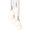 Nuura – Miira 6 Large pendant, brass and white opal glass