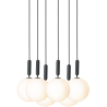 Nuura – Miira 6 Large pendant, rock grey and white opal glass