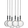 Nuura – Miira 6 Large pendant, rock grey and clear glass