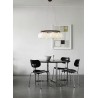 Nuura – Miira 6 Circular pendant, dark bronze and white opal glass