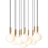 Nuura – Miira 13 Large pendant, brass and white opal glass