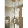 Nuura – Miira 13 Large pendant, brass and clear glass