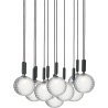 Nuura – Miira 13 Large pendant, rock grey and clear glass