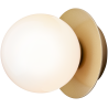 Nuura – Liila 1 Small wall / ceiling lamp, nordic gold and white opal glass